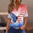 thumbnail image 1 of America 250 Shirt Women 250th Anniversary USA Years American Flag Printed Shirts Casual Short Sleeve Tunic Tops, 1 of 7