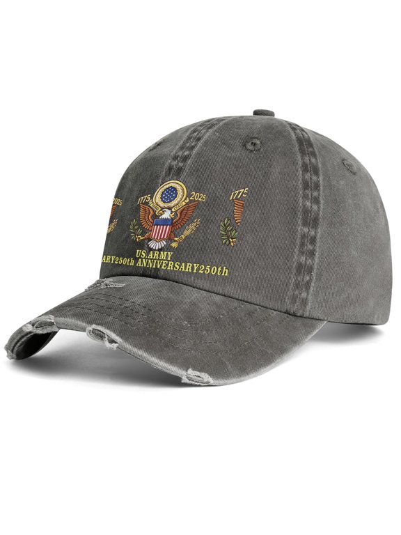 America 250 Year of Freedom Spread Eagle Wings Adjustable Snapback Hat Curved Brim Dad Hat for Men Women