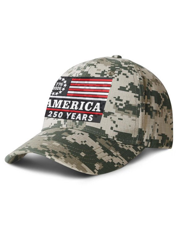 America 250 Year of Freedom Spread Eagle Wings Baseball Cap 250th Anniversary USA Patriotic Dad Hat for Men Women
