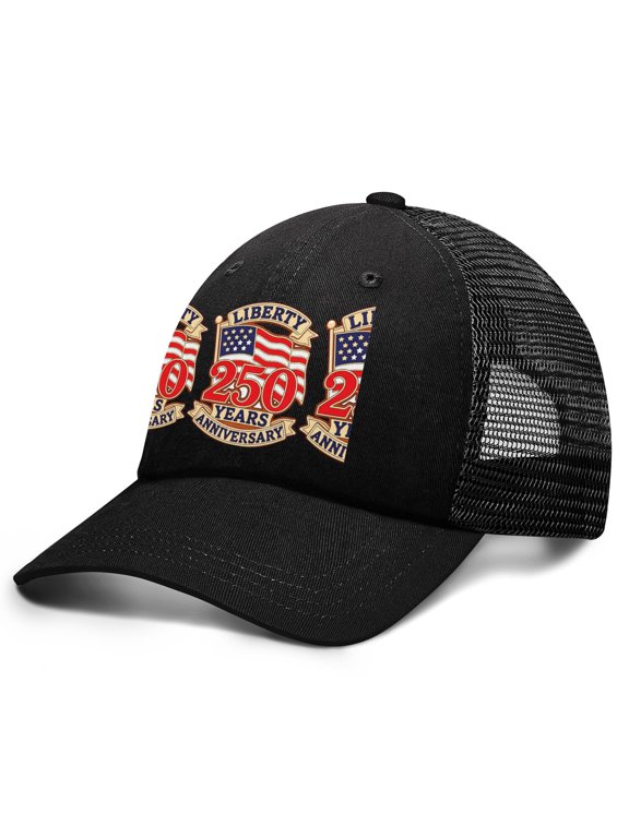 America 250 Year of Freedom Spread Eagle Wings Outdoor Hiking Cap Unisex Breathable Sports Hat
