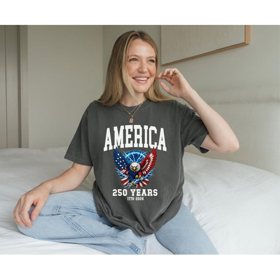 America 250 Years 1776-2026 Eagle Shirt, Patriotic USA Anniversary ...