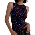 thumbnail image 1 of America 250 Years Anniversary Tank Tops for Women Crew Neck Sleeveless Blouse Summer Flag Graphic Tanks 1776-2026 Tops, 1 of 5