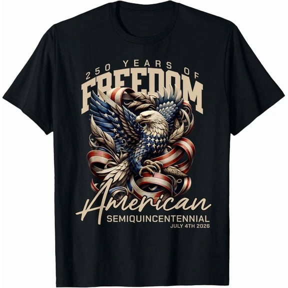 America 250 Years Celebration Graphic Design T-shirt