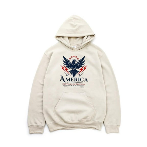 America 250 Years Patriotic Celebration Historic Tribute Hoodie, for men & women, up to size 5XL