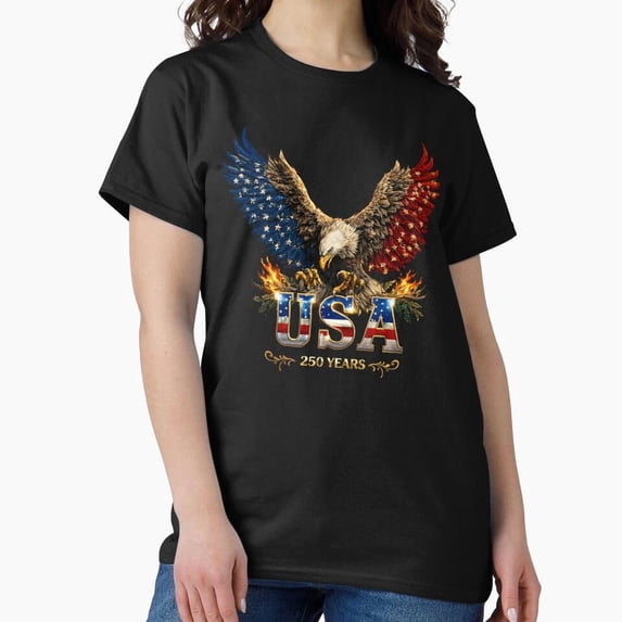 America 250Th Anniversary Eagle Usa Semiquincentennial Day T-Shirt