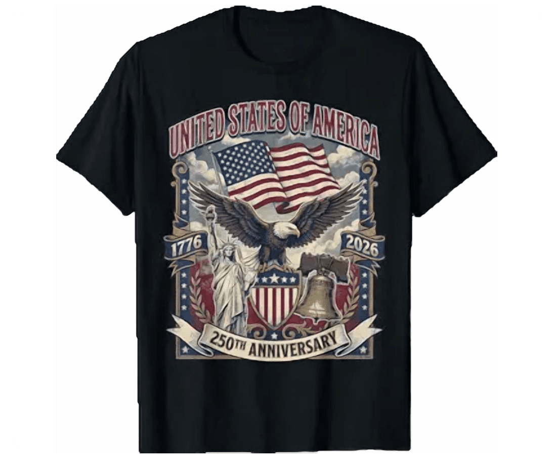America 250Th Anniversary Flag Eagle & Liberty Usa 250 Year Shirt ...