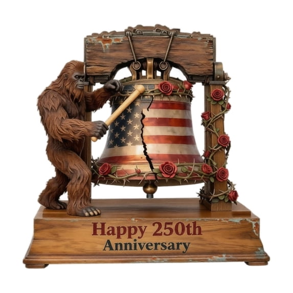 America 250Th Anniversary Patriotic Wooden Decor 2026 Independence Day Wood Tabletop Ornament Home Office Shelf Desktop Americana Decoration 1776 2026 Memorial Day Patriotic