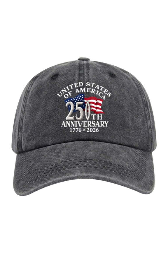 America 250th Anniversary 1776-2026 Patriotic Baseball Cap, Vintage Washed Cotton Adjustable Hat, Unisex Patriotic Cap for Men Women Daily Outdoor Daily Wear