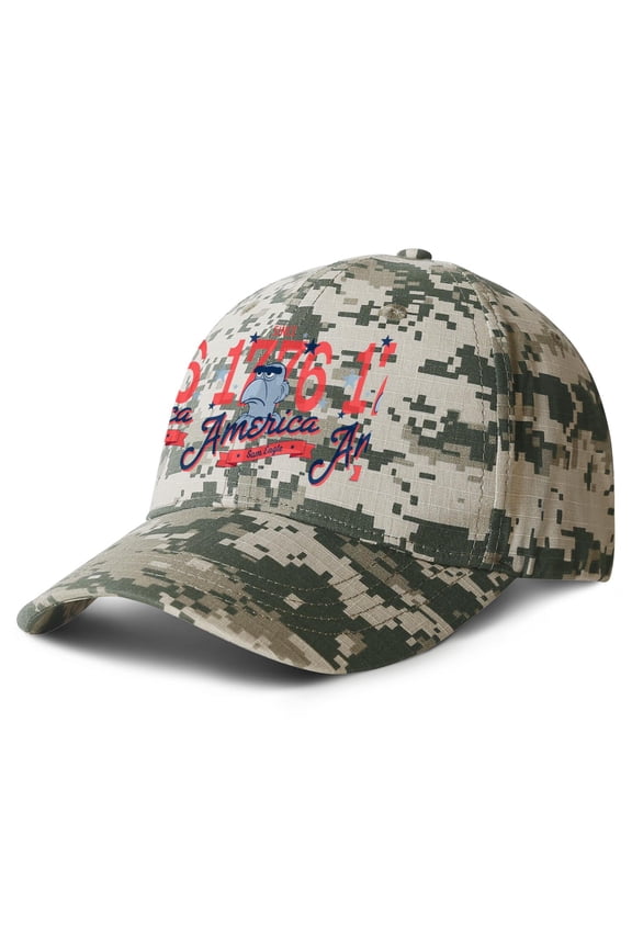 America 250th Anniversary 1776-2026 Patriotic Retro USA Snapback Hat Adjustable Closure Sun Protection Cap