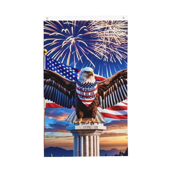 America 250th Anniversary 1776-2026 Semiquincentennial 3x5 Ft Flag for Outside House Indoor Yard Patriotic Banner Decor