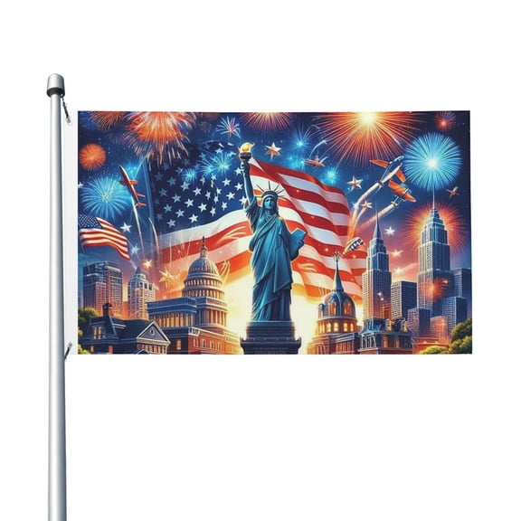 America 250th Anniversary 1776-2026 Semiquincentennial 3x5 Ft Flag for Outside House Indoor Yard Patriotic Banner Decor