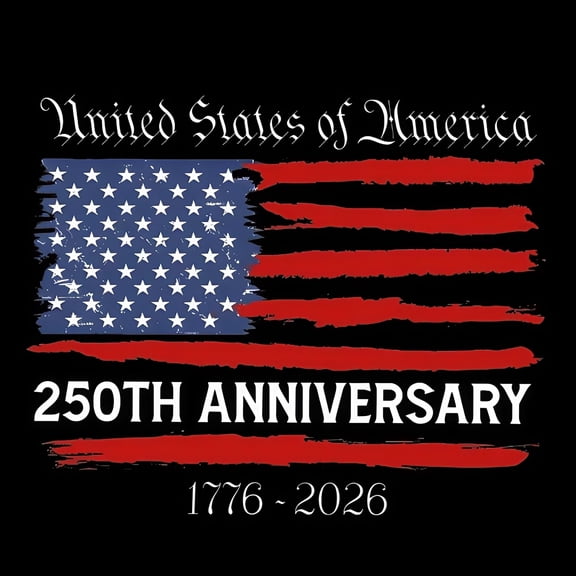 America 250th Anniversary Decal The Independence of USA Sticker 1776-2026 American Flag Decal, United States Patriotic Vinyl Bumper Sticker for Water Bottle Tumbler Helmet Car Windows (M-40x40cm)