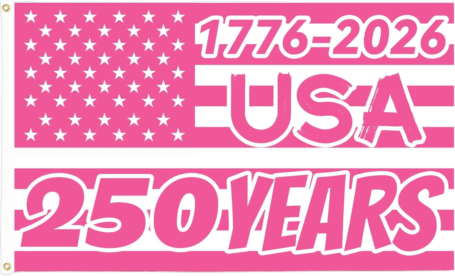 America 250th Anniversary Flag, 3 Ply Year American Anniversary Flag- Double Sided, 3x5 Ft, 250 Years Birthday Patriotic Decor for Outdoor, Front Door, Porch, Wall