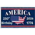 thumbnail image 1 of America 250th Anniversary Flag, 3 Ply Year American Anniversary Flag- Double Sided, 3x5 Ft, 250 Years Birthday Patriotic Decor for Outdoor, Front Door, Porch, Wall, 1 of 8