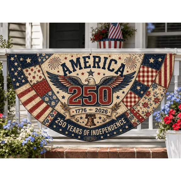 America 250th Anniversary Flag Vintage Patchwork Independence 1776-2026 Banner,american flag, usa flag, 4th of july flag, america 1776
