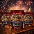 thumbnail image 1 of America 250th Anniversary Glass Whiskey Decanter for Liquor, We The People Bourbon Bottle, 1 of 5
