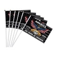 thumbnail image 1 of America 250th Anniversary Hand Waving Flags 20pic Independence Day Party Decoration, 1776-2026 Patriotic Mini Flags with Eagle & Stars Design 8x14in, 1 of 5