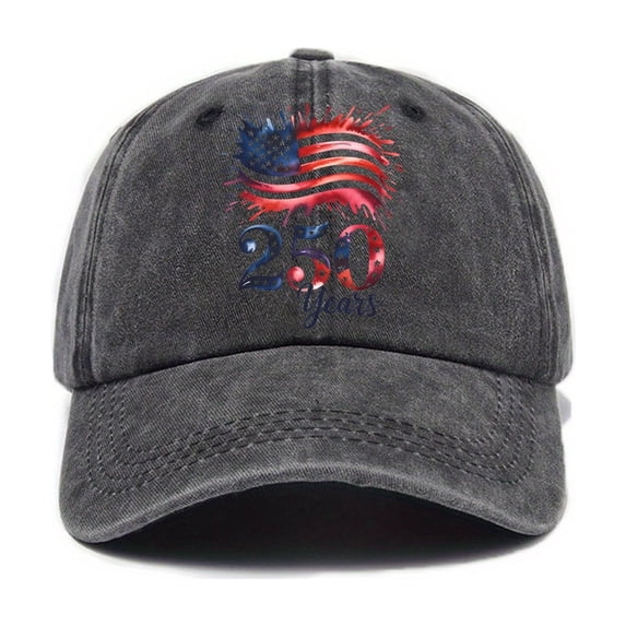 America 250th Anniversary Hat, 250th Anniversary USA Hat United States 250 Year American Anniversary Hat Eagle Patriotic Embroidery Baseball Cap