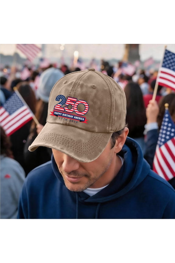 America 250th Anniversary Hat Trucker Adjustable Hat - USA Independence Day 2026 Commemorative Cap, Patriotic Red White Blue Baseball Hat, Celebrate 250 Years of Freedom July 4th Snapback