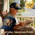 thumbnail image 1 of America 250th Anniversary Patriotic Cap, Embroidered USA Baseball Hat for Men and Women, Adjustable Retro Tribute Cap, Celebrate 250 Years of Patriotism, Unity and National , Ihhxby | A, Navy Blue, 1 of 9