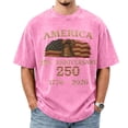 thumbnail image 1 of America 250th Anniversary Shirt Men Patriotic Liberty Bell Graphic T Shirt Casual Short Sleeve USA 250 Merchandise Tee, 1 of 5