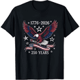 thumbnail image 1 of America 250th Anniversary Shirt Patriotic USA 250th Anniversary Shirt Semiquincentennial Unisex Adult Tee 1776-2026 250 Years of Freedom Graphic Casual T-Shirt for Men Women, 1 of 7