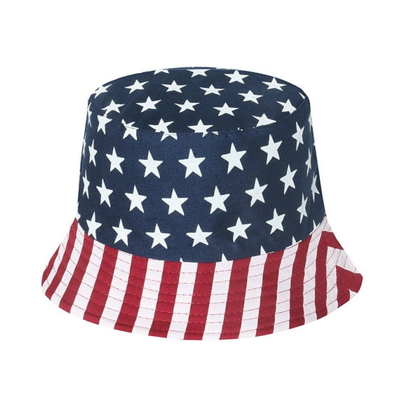 America 250th Anniversary USA Flag Bucket Hat Unisex Patriotic Independence Day Sun Hat