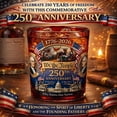 thumbnail image 1 of America 250th Anniversary “We The People” Heritage Whiskey Glass - Commemorative 250th Anniversary Tumbler with Weighted Bottom for Whiskey & American Decor, 1 of 5