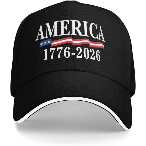 America 250th Birthday 250 Years USA 1776 2026 Hats Baseball Cap