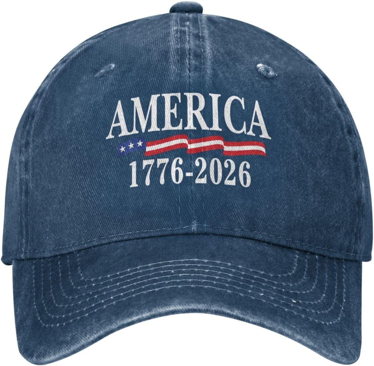 America 250th Birthday 250 Years USA 1776 2026 Hats Denim Baseball Cap ...