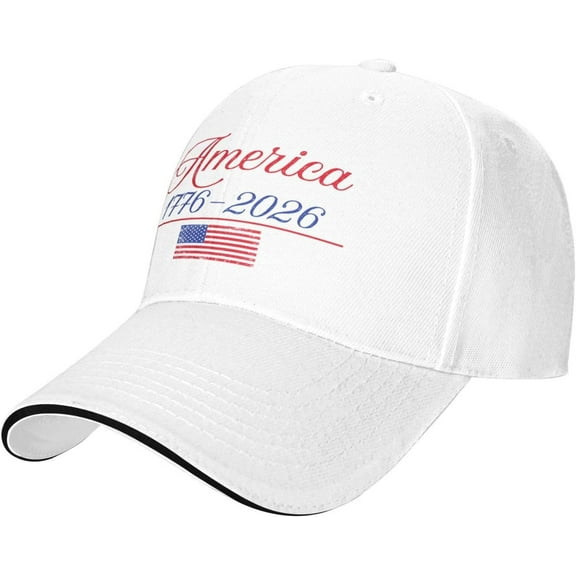 America 250th Birthday Hat 1776 2026 250 Years Anniversary Adjustable Trucker Cap for Men Women