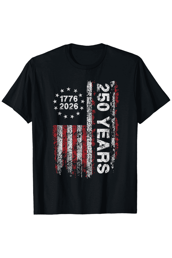 America 250th Birthday US Flag 250 Years We The People T-Shirt