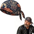 thumbnail image 1 of America 250th Cycling Pirate Hat/Biker Headwrap, 250th Anniversary Motorcycle Bandana, Cool Biker Skull Caps, 1 of 9