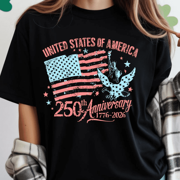 America 250th Shirt, 4th of July 2026 Patriotic Tee