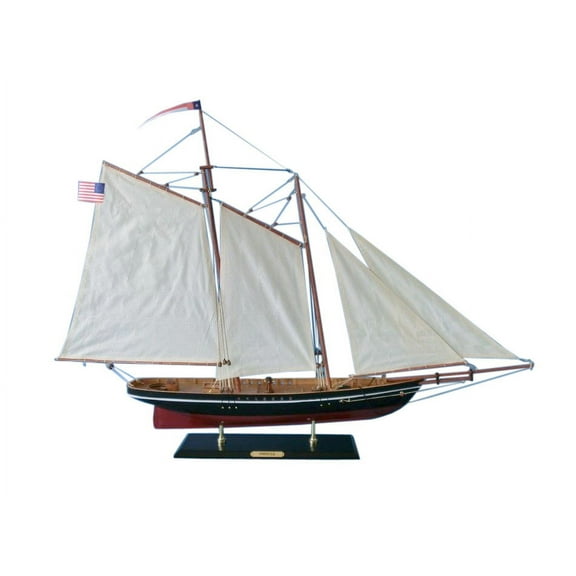 America 32" - Wood Sailing Yacht Model - Americas Cup Model Yacht - Model Sailing Yacht - Sailboat Model - Nautical Decoration - Sailboat Decoration