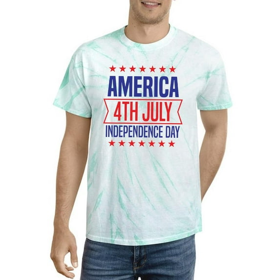 America 4Th July Tie Dye Cyclone Men -Image by Shutterstock, Male Large