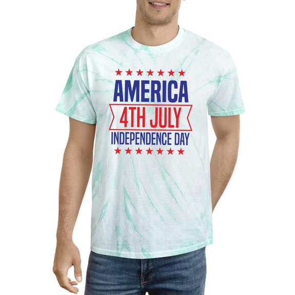 America 4Th July Tie Dye Cyclone Men -Image by Shutterstock, Male XX-Large
