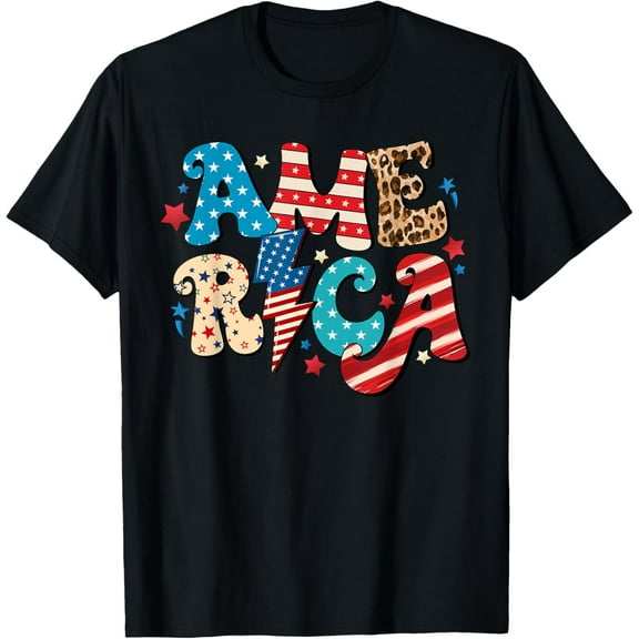 America 4th of July Independence day 1776 Vintage Retro Gift Men Women T-shirt