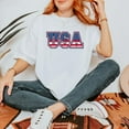 thumbnail image 1 of America 4th of July Patriotic Shirt, Fourth of July USA, Memorial Day Shirt, Independence USA Flag Shirt, USA Womens Shirt, 1 of 4