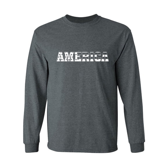 America Adult Long Sleeve T-shirt