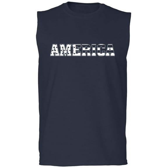 America Adult Sleeveless Tee