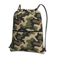 thumbnail image 1 of America Army Camouflage Drawstring Backpack Bag Water Resistant Yoga Shopping Cinch Bag Sackpack For Men Women, 1 of 7