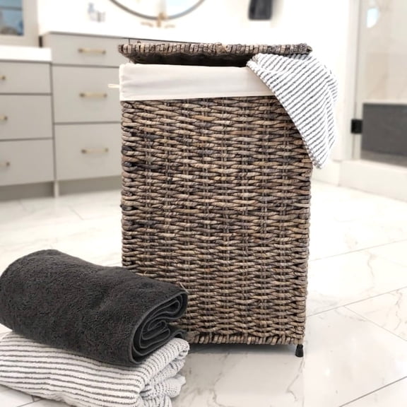 America Basket  Company Woven Maize Full-Load Lined Hamper