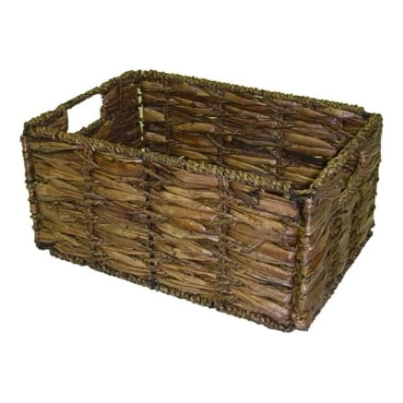 America Basket Small Two-tone Walnut Storage Baskets (Pack of 6)