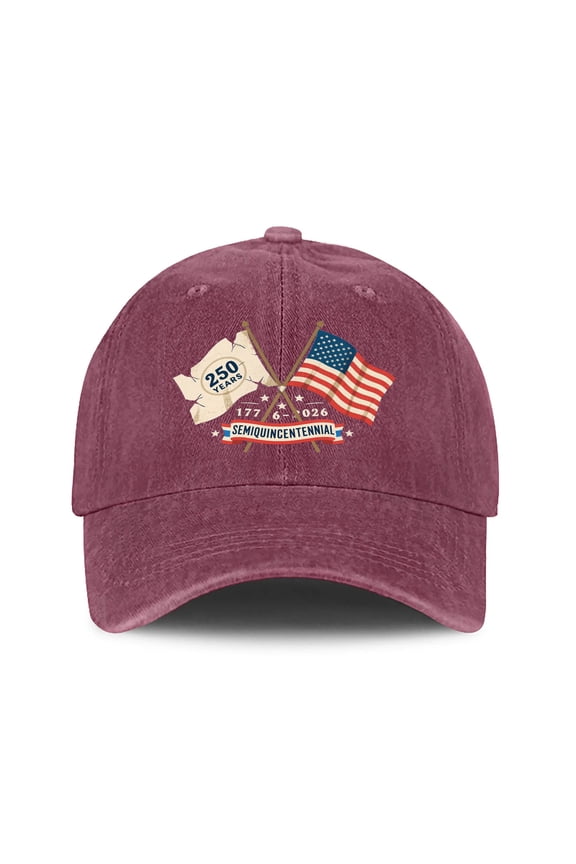 America Birthday Hat 250 Years Anniversary Hat for Men Women 1776 2026 Adjustable Baseball Cap