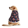 America Blue Pattern Dog T Shirts Vest for Dogs Fit - Spring, Summer ...