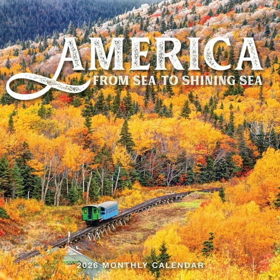 America Calendar 2026 | 12" x 24" Scenic America Calendar 16 Month | Marble City Press