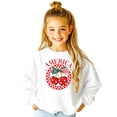 thumbnail image 1 of America Cherry Sweatshirt for Women, Teens, & Kids Patriotic Coquette Bow and Cherries Sweater White Sweatshirt Youth XS, 1 of 5
