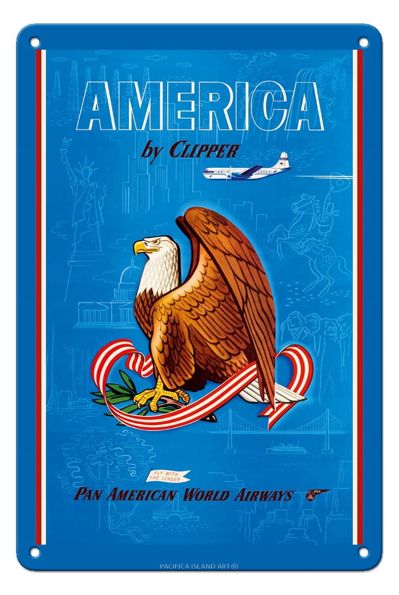America by Clipper - Pan American World Airways - Fly with the Leader