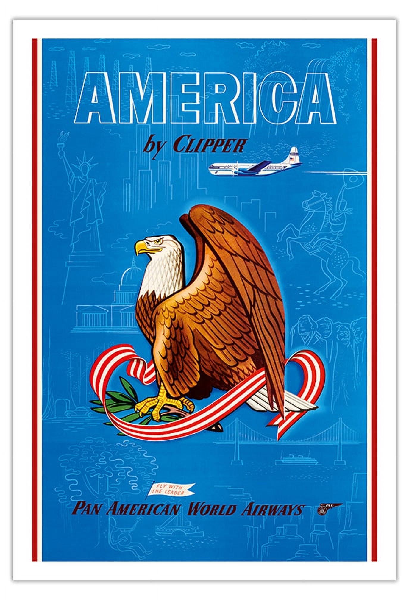 America by Clipper - Fly with the Leader - United States National Bald ...